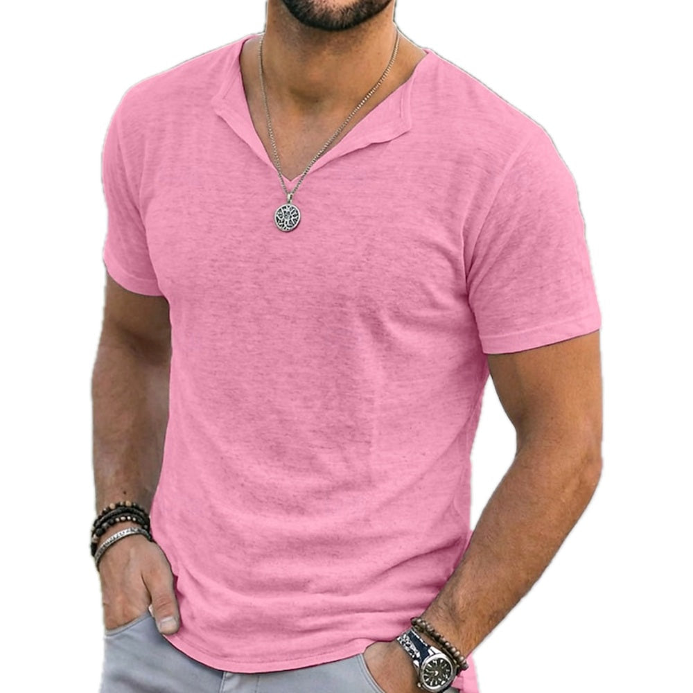 Blaine Mercer V-Neck Tee - Purple - view 1