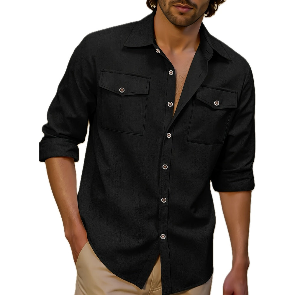 Blaise Mercer Utility Shirt - Black - view 1