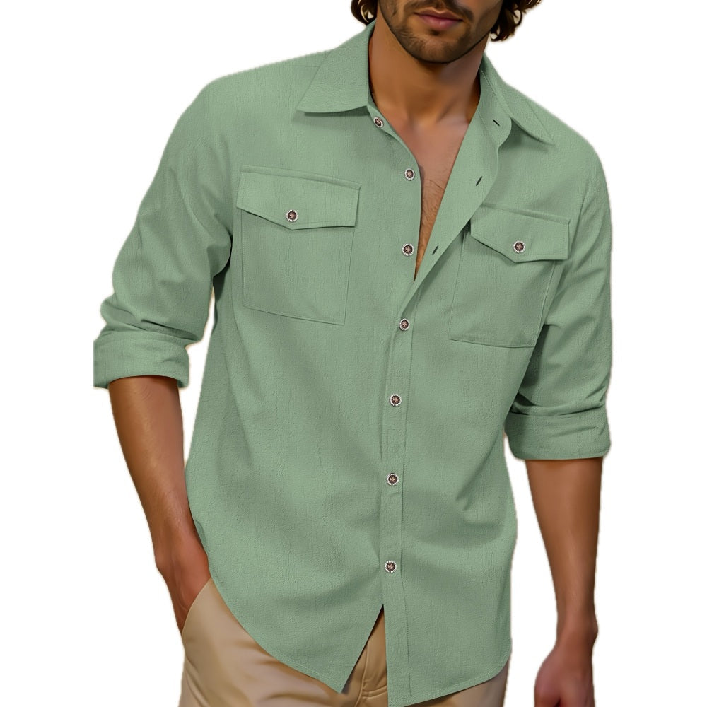 Blaise Mercer Utility Shirt - Green - view 1