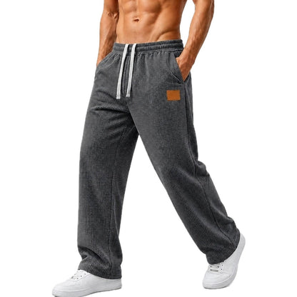 Bram Vale Waffle Pants - Black - view 1