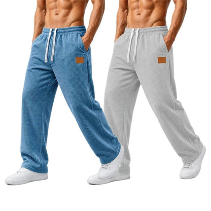 Bram Vale Waffle Pants - Blue - view 2