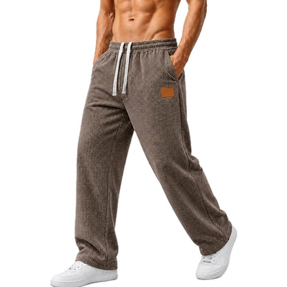 Bram Vale Waffle Pants - Brown - view 1