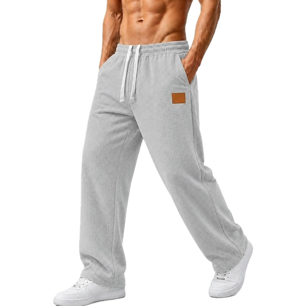 Bram Vale Waffle Pants - Grey - view 1