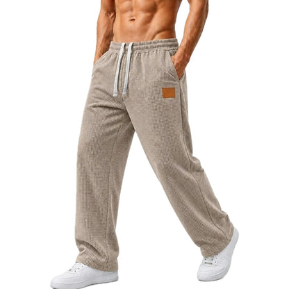 Bram Vale Waffle Pants - Khaki - view 1