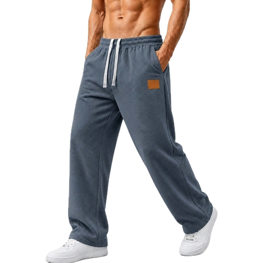 Bram Vale Waffle Pants - Navy - view 1