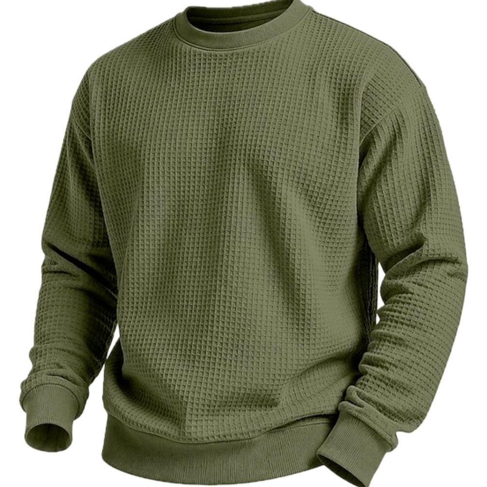 Brennan Cole Waffle Sweater - Green - view 1