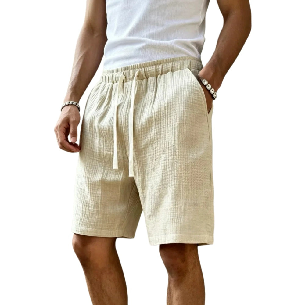Brody Keane Checkered Shorts - Beige - view 1
