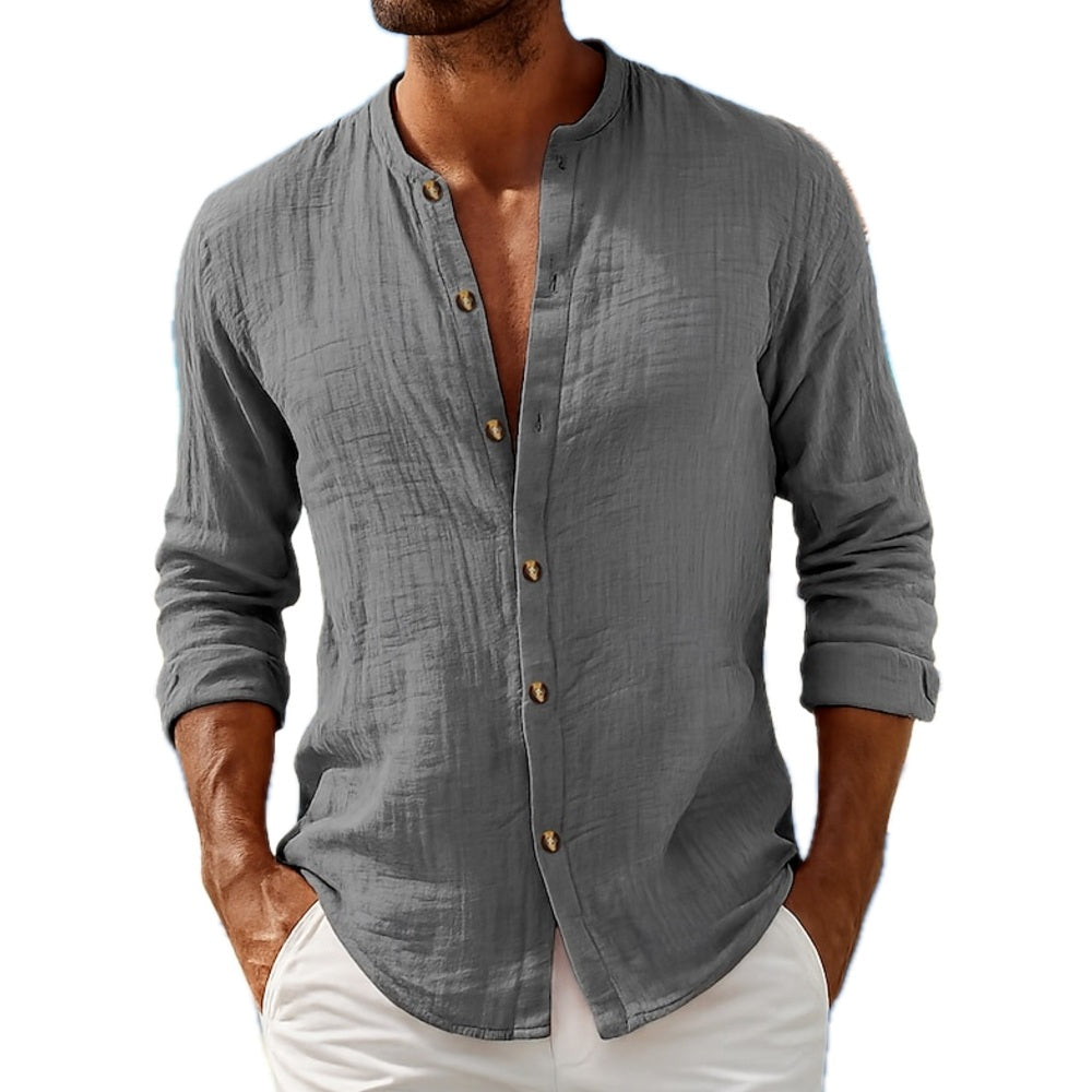 Caleb Mercer Button-Up Shirt - Grey - view 1