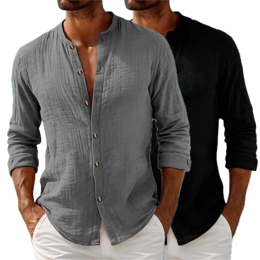 Caleb Mercer Button-Up Shirt - Grey - view 2