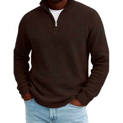 Callum Reed Textured Polo - Brown - view 1