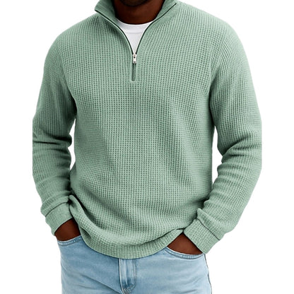 Callum Reed Textured Polo - Green - view 1