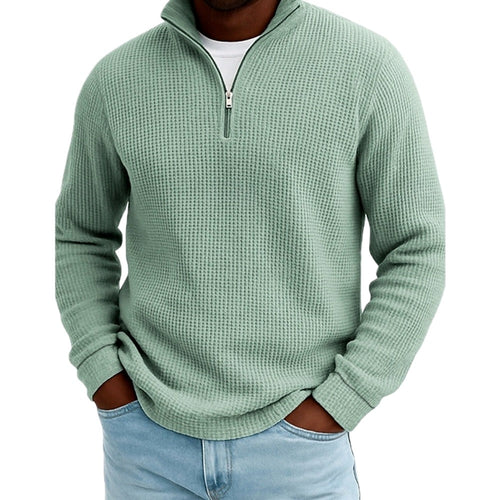 Callum Reed Textured Polo - Green - view 1