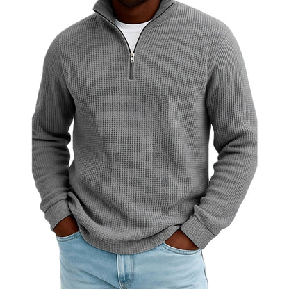Callum Reed Textured Polo - Grey - view 1