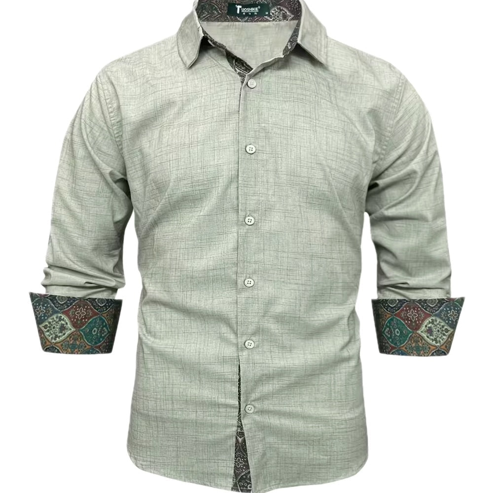 Callum Reese Long-Sleeve Shirt - Green - view 1