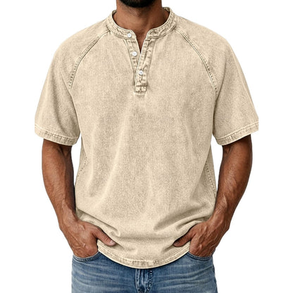 Calvin Everett Henley Shirt - Khaki - view 1