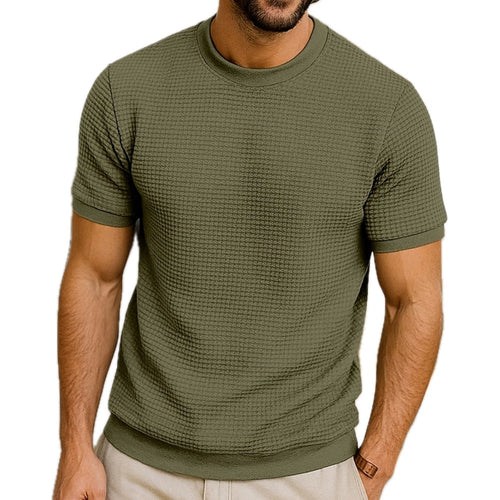 Caspian Reed Color-Block Tee - Olive - view 1