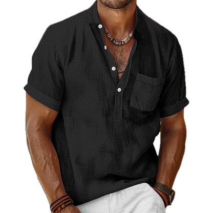 Caspian Reed Pocket Shirt - Black - view 1