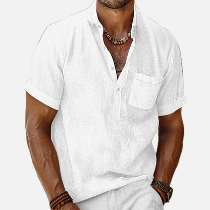 Caspian Reed Pocket Shirt - White - view 1
