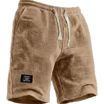 Caspian Vale Waffle Shorts - Khaki - view 1
