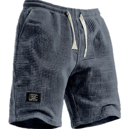 Caspian Vale Waffle Shorts - Navy - view 1