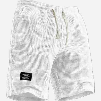 Caspian Vale Waffle Shorts - White - view 1