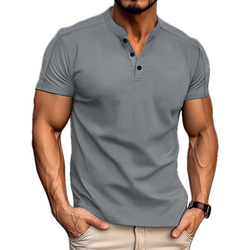 Cecil Rowan Henley Shirt - Grey - view 1