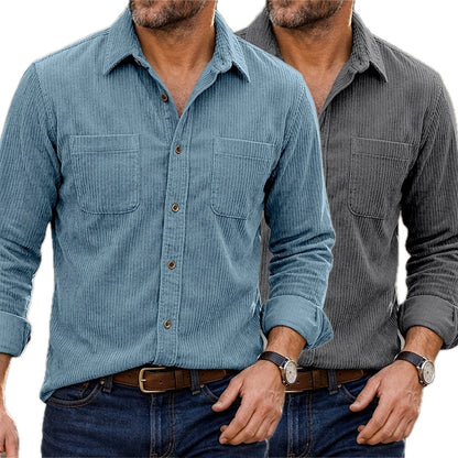 Cillian Reed Button-Up Shirt - Blue - view 2