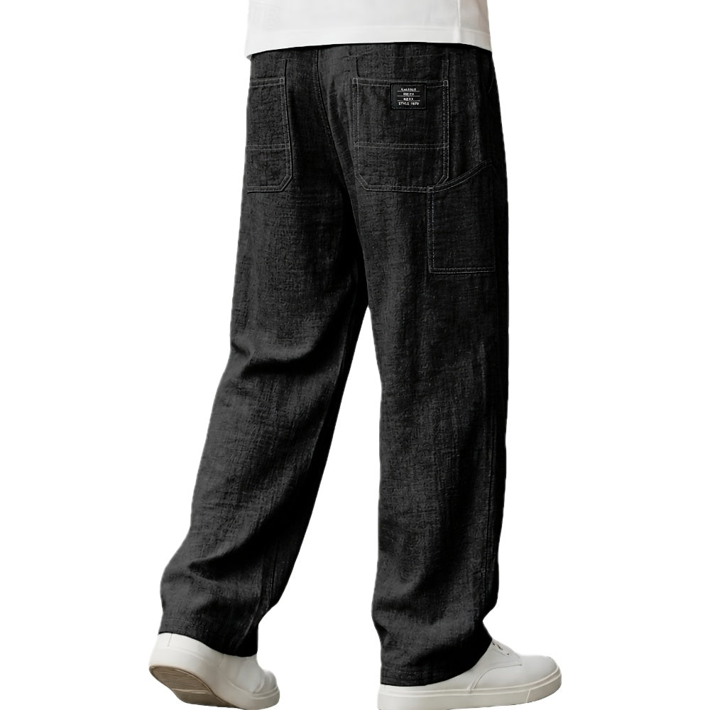 Cole Adrian Belt-Detail Pants - Black - view 1