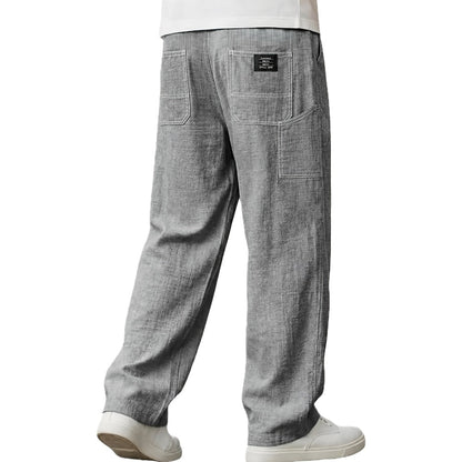 Cole Adrian Belt-Detail Pants - Grey - view 1