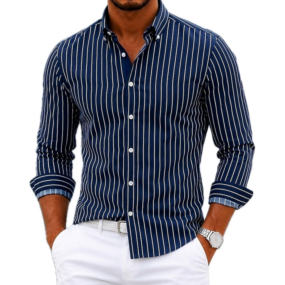 Corbin Lewis Anton Shirt - Navy - view 1