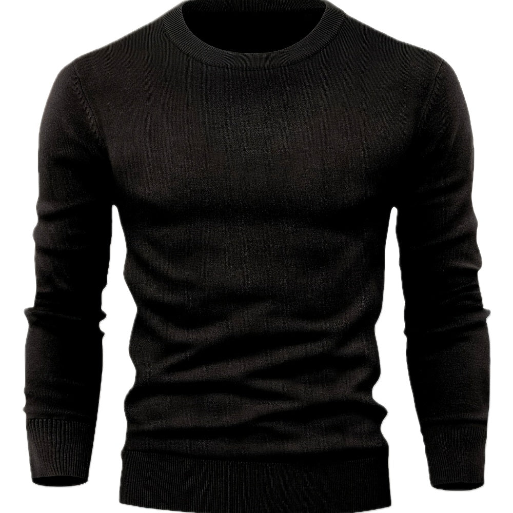 Cormac Flynn Crew-Neck Sweater - Black - view 1
