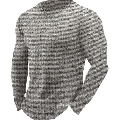 Cormac Hayes Waffle Tee - Grey - view 1