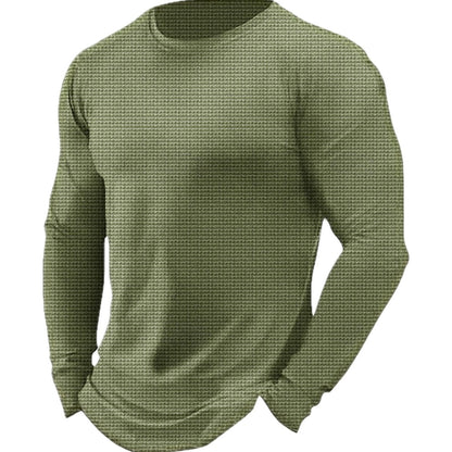 Cormac Hayes Waffle Tee - Olive - view 1