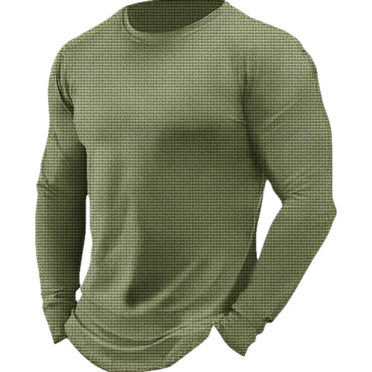 Cormac Hayes Waffle Tee - Olive - view 1