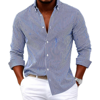 Cyrus Hale Striped Shirt - Blue - view 1