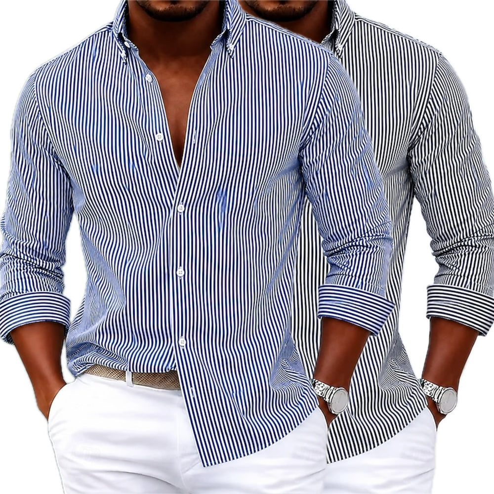 Cyrus Hale Striped Shirt - Green - view 2