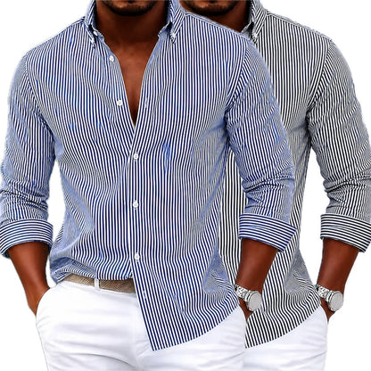 Cyrus Hale Striped Shirt - Green - view 2