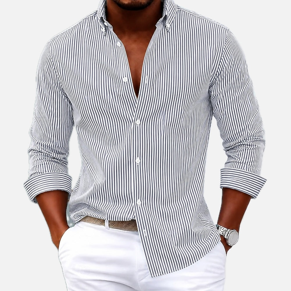 Cyrus Hale Striped Shirt - White - view 1