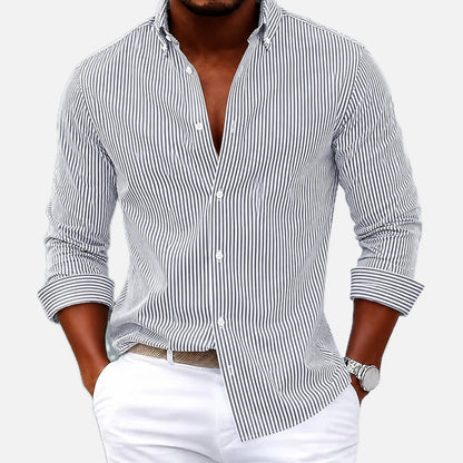 Cyrus Hale Striped Shirt - White - view 1