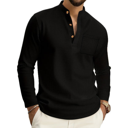 Cyrus Lane Button-Detail Shirt - Black - view 1