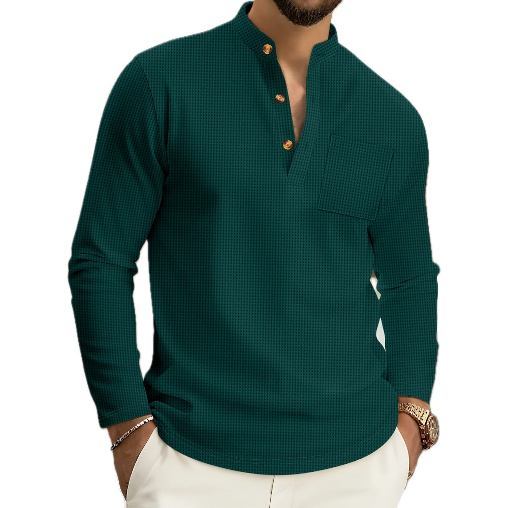 Cyrus Lane Button-Detail Shirt - Dark Green - view 1