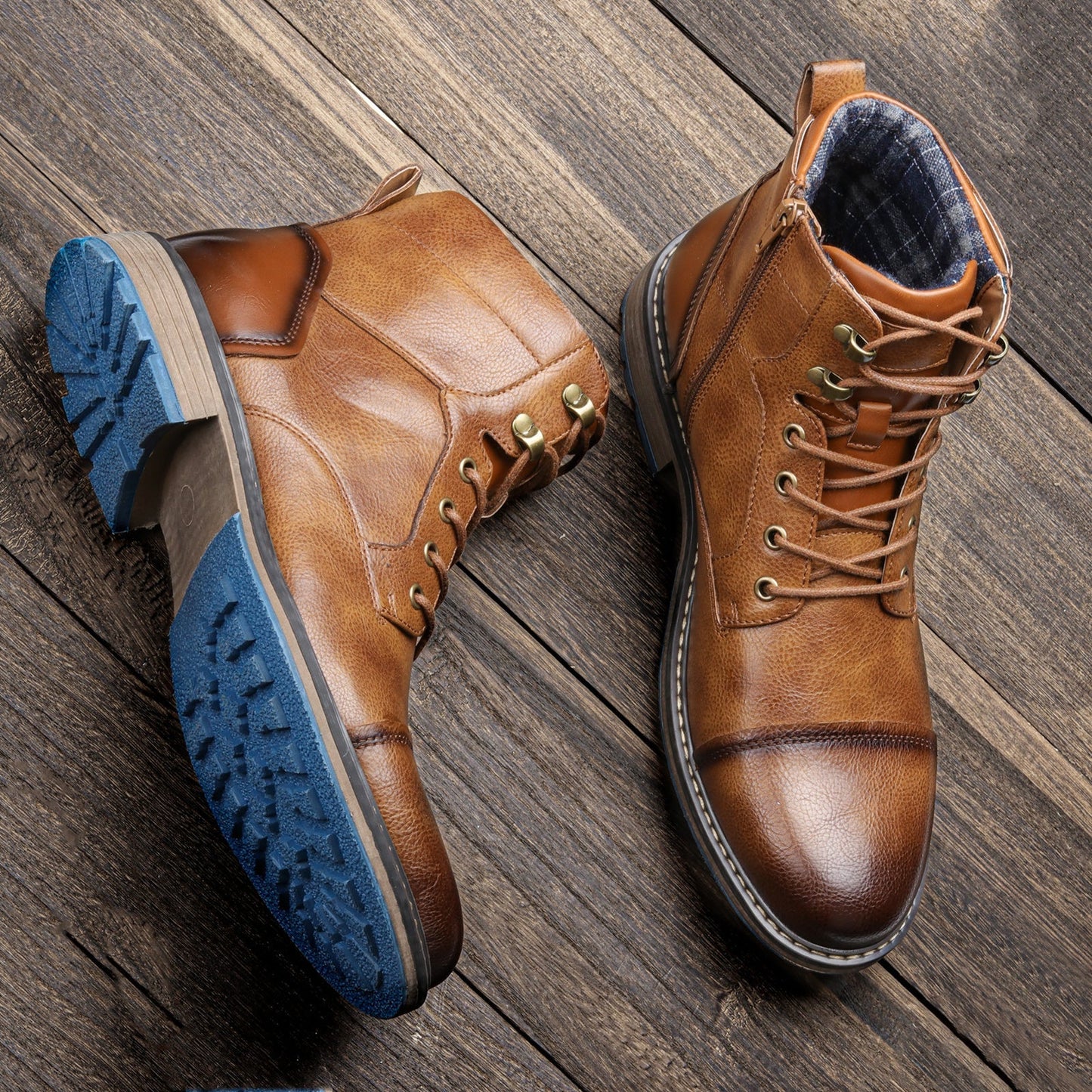 Golden Point Vegan-Leather Boots - Image 1