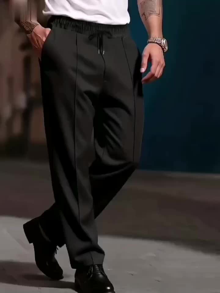 Damon Ellis Straight-Leg Trousers - Black - view 1