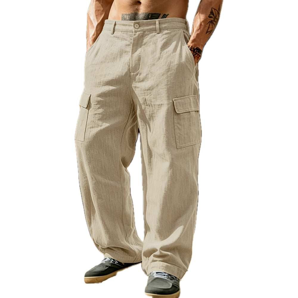 Darius Cole Wide-Leg Pants - Beige - view 1