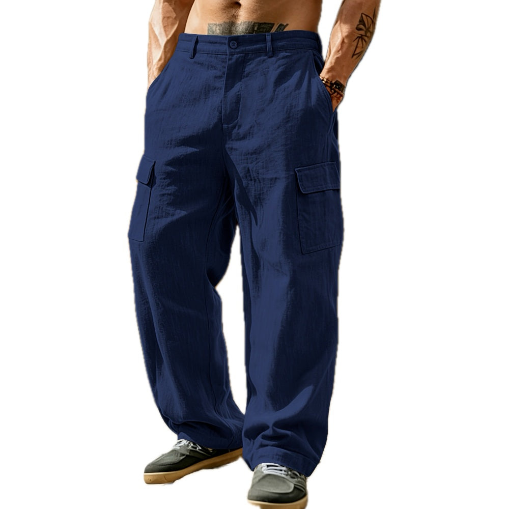 Darius Cole Wide-Leg Pants - Navy - view 1