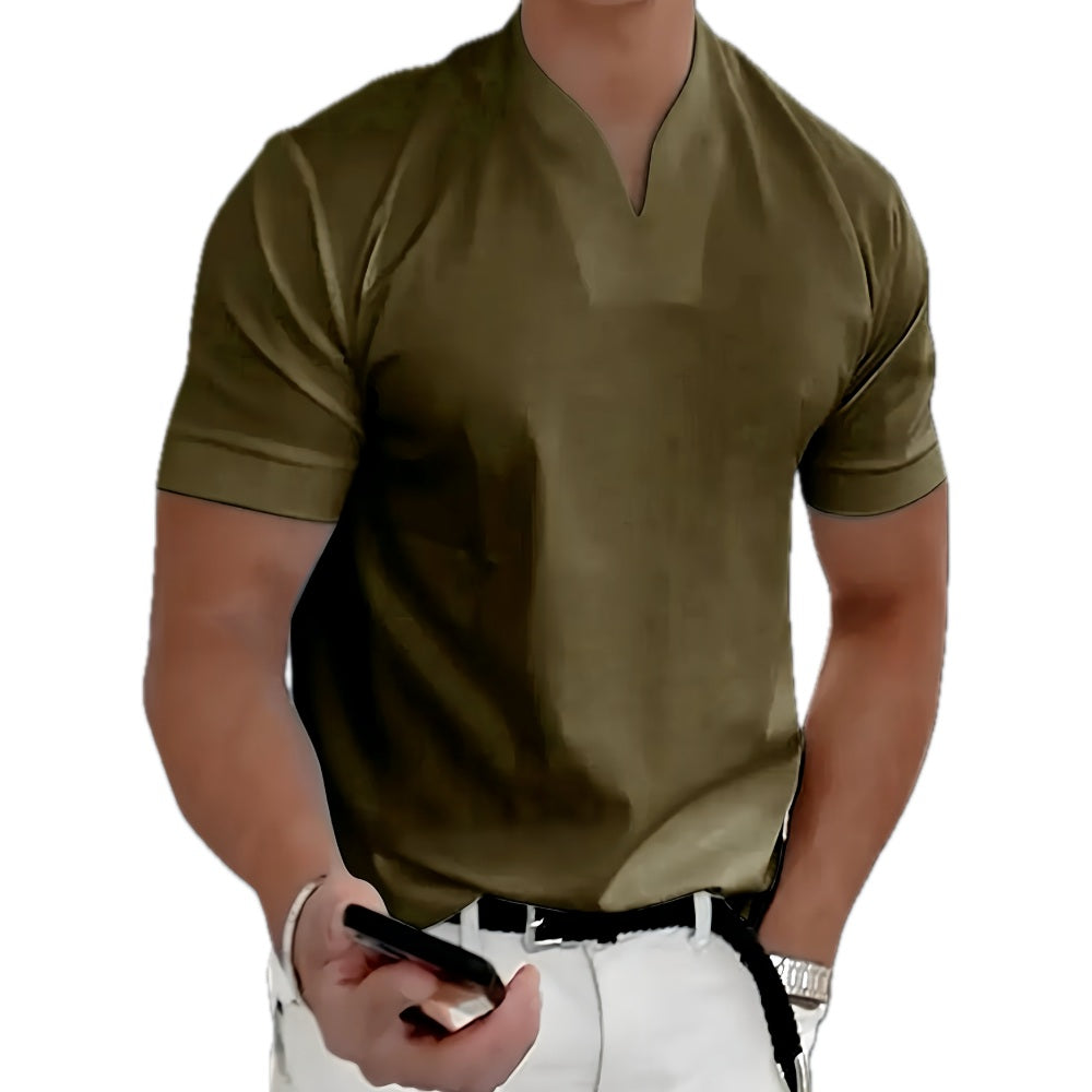 Dax Rowan V-Neck Tee - Green - view 1