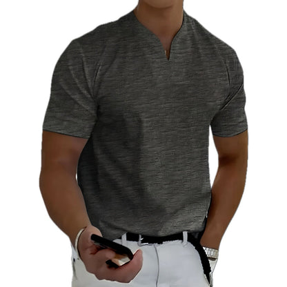 Dax Rowan V-Neck Tee - Grey - view 1