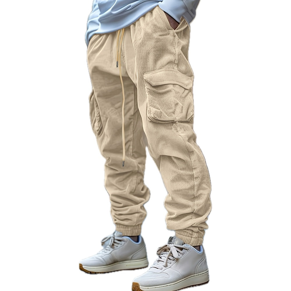 Denzel Arthur Cargo Pants - Cream - view 1