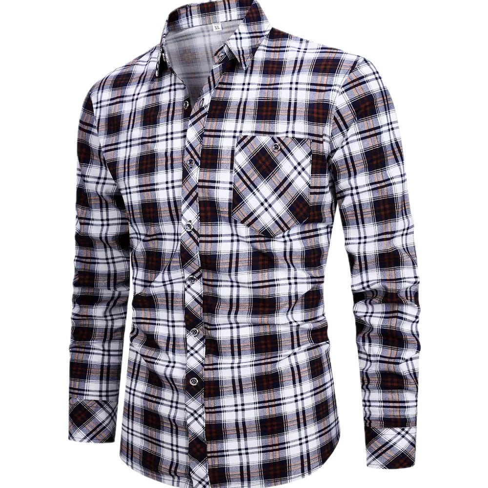 Desmond Luca Reid Shirt - Brown - view 1