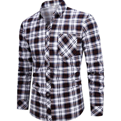 Desmond Luca Reid Shirt - Brown - view 1